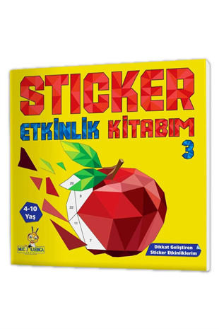 4+ Yaş Sticker Etkinlik Kitabım (Eğlenceli Sticker Etkinlikleriyle Dikkat Geliştirme)