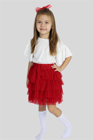 Tütü Etek ve Bluz Kız Çocuk Seti