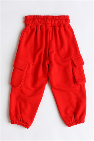 Kargo Cepli Kız Çocuk Eşofman Altı