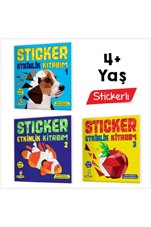 4+ Yaş Sticker Etkinlik Kitabım (Eğlenceli Sticker Etkinlikleriyle Dikkat Geliştirme)