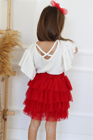 Tütü Etek ve Bluz Kız Çocuk Seti