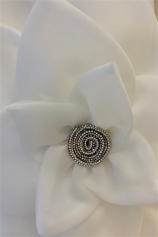 3-12 Yaş Sindy Önü Gül Detay Kız Çocuk Gelinlik Krem