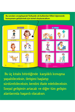 Konuşmaya Başlıyorum Serisi YAZ-SİL Kitaplar (Türkçede En Çok Kullanılan 1000 Kelime)