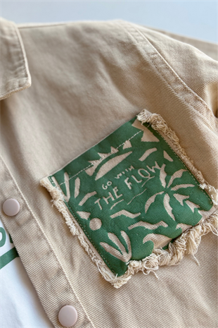 8-12 Yaş The Flow Gabardin Ceketli Erkek Çocuk Takım Yeşil