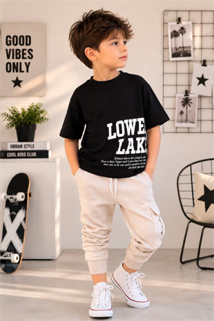 3-12 Yaş Cool Lower Kısa Kollu Erkek Çocuk Takım