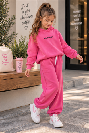 Fashion Girl Kız Çocuk Takım Pembe