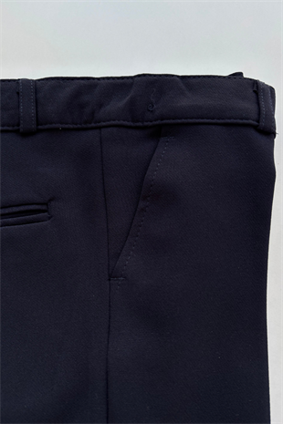 3-14 Yaş Premium Double Yaka Zincirli Erkek Çocuk Damatlık Lacivert