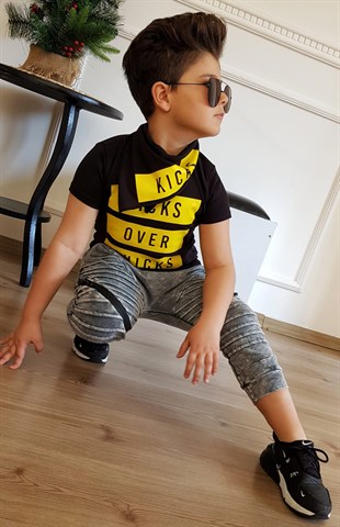 Kicks Over Fular Detay Erkek Çocuk Takım