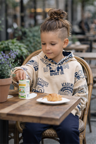 6-10 Yaş Academy Kapüşonlu Erkek Çocuk Eşofman Takım Lacivert