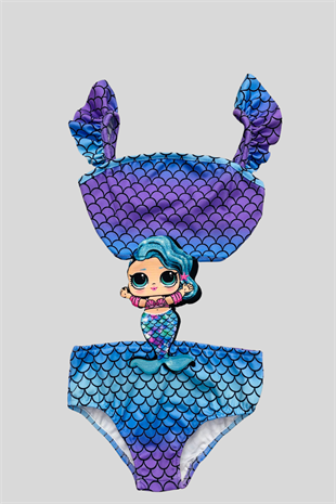 Lol Bebek Deniz Kızı Kız çocuk Mayokini