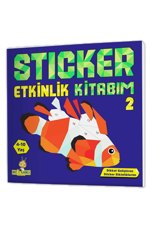 4+ Yaş Sticker Etkinlik Kitabım (Eğlenceli Sticker Etkinlikleriyle Dikkat Geliştirme)