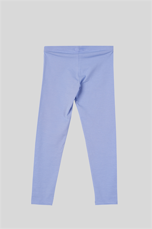 4-14 Yaş Benetton Baskı Detay Kız Çocuk Tayt Lila