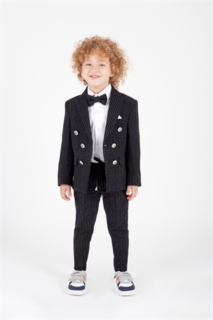 Parodi Çizgili Erkek Çocuk Takım Elbise 
