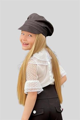 Güpür Gömlek Dantelli Şort Kız Çocuk Takım