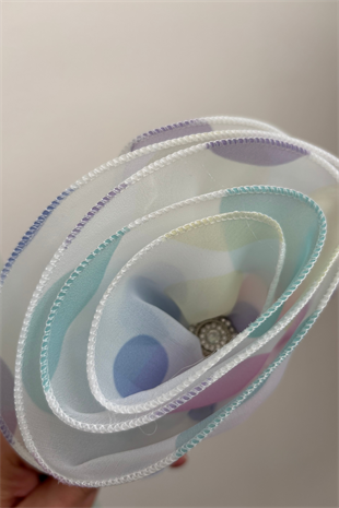 4-8 Yaş Loren Puantiyeli Kız Çocuk Abiye Elbise Pembe