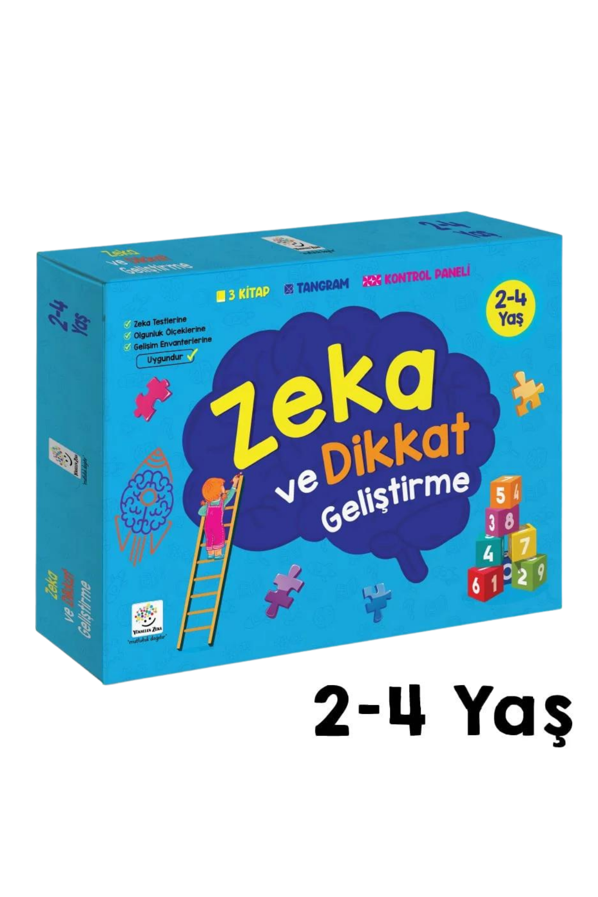 2-4 Yaş Zeka ve Dikkat Geliştirme Seti (Zeka Testleri, Dil Gelişimi, İnce Motor, Mantıksal Düşünme, Bilişsel Beceriler)