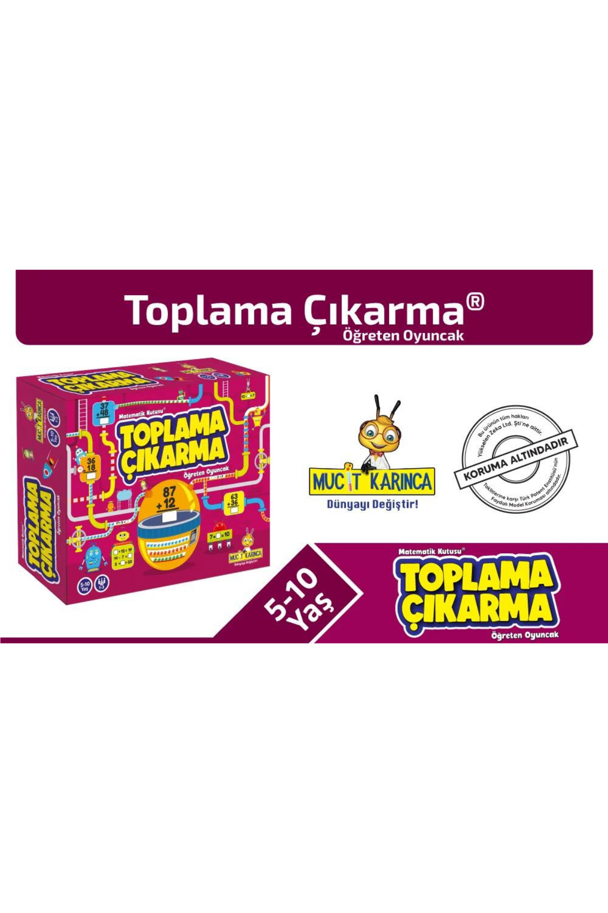Toplama ve Çıkarma Öğreten Oyuncak