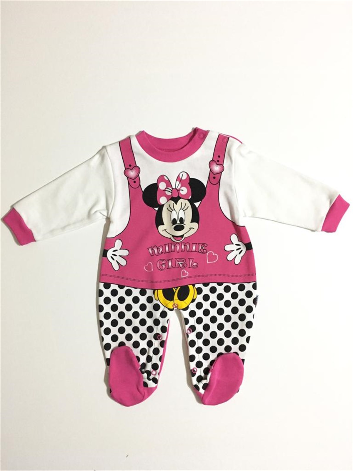 Minnie Puantiyeli Bebek Tulum