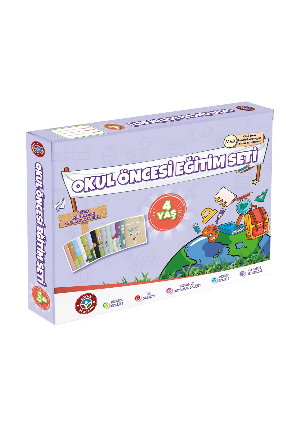 4 Yaş Okul Öncesi Eğitim Seti Çocuk Akademi