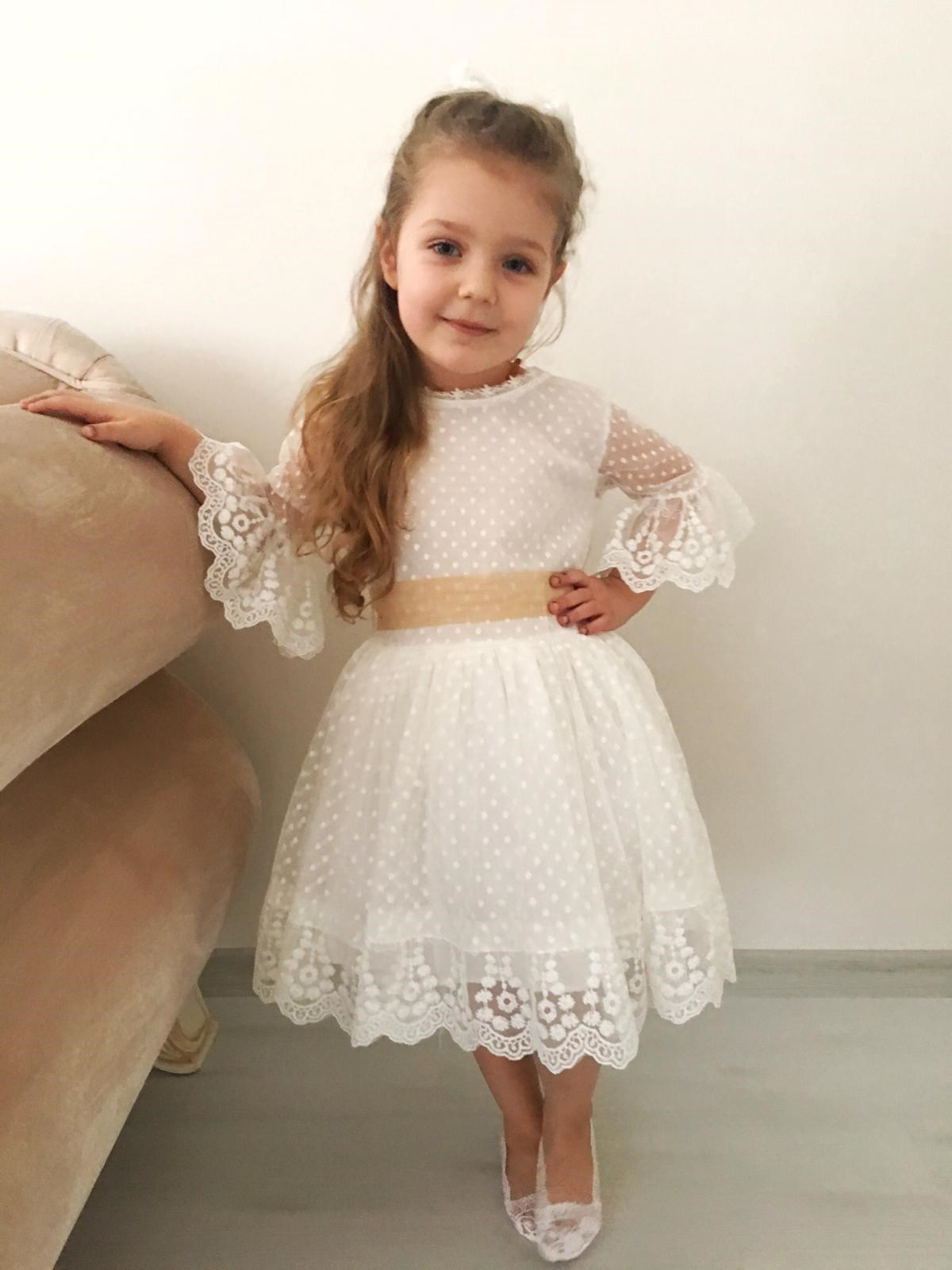 Prenses model Güpür Kız Çocuk Elbise Modelleri | Turuncugardrop.com