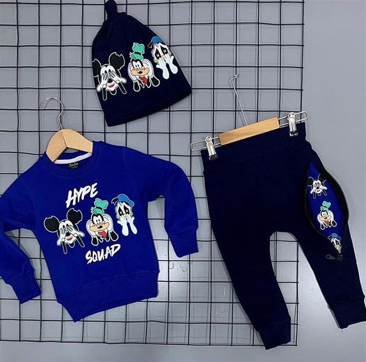 Mickey Bereli Harem Fermuar Detay Takım