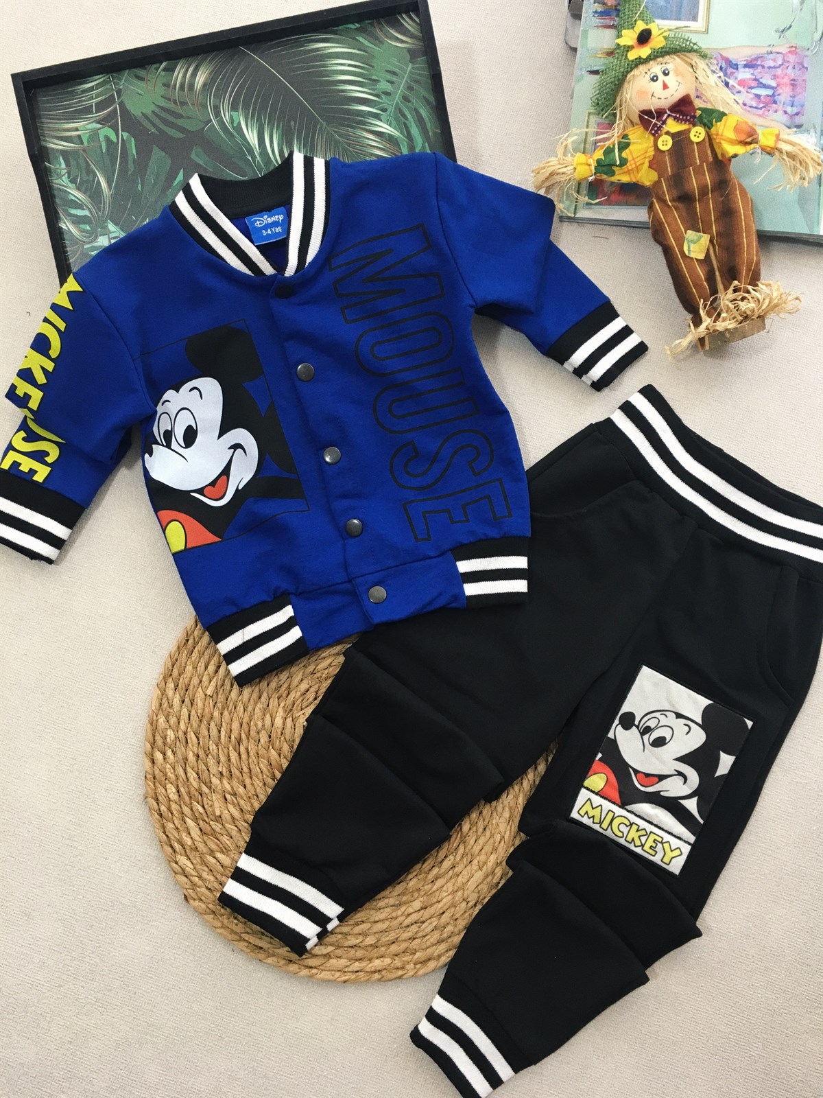 Mickey Ceketli 2li Takım Mavi