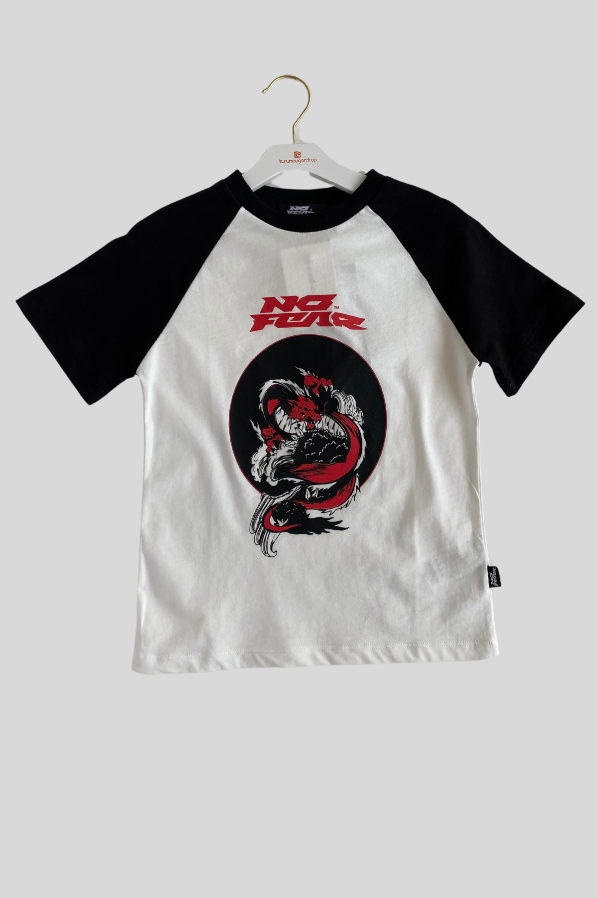 6-14 yaş No Fear Baskılı Erkek Çocuk Tshirt Beyaz