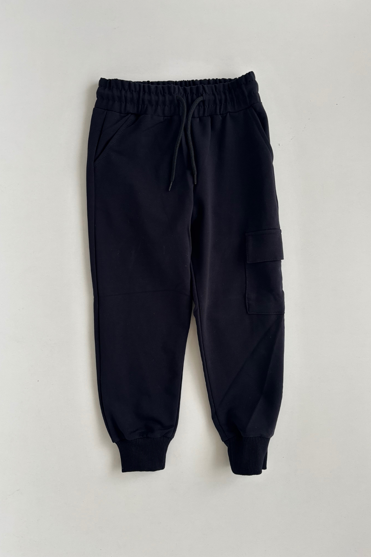 6-15 Yaş Komando Cepli Unisex Eşofman Alt Lacivert