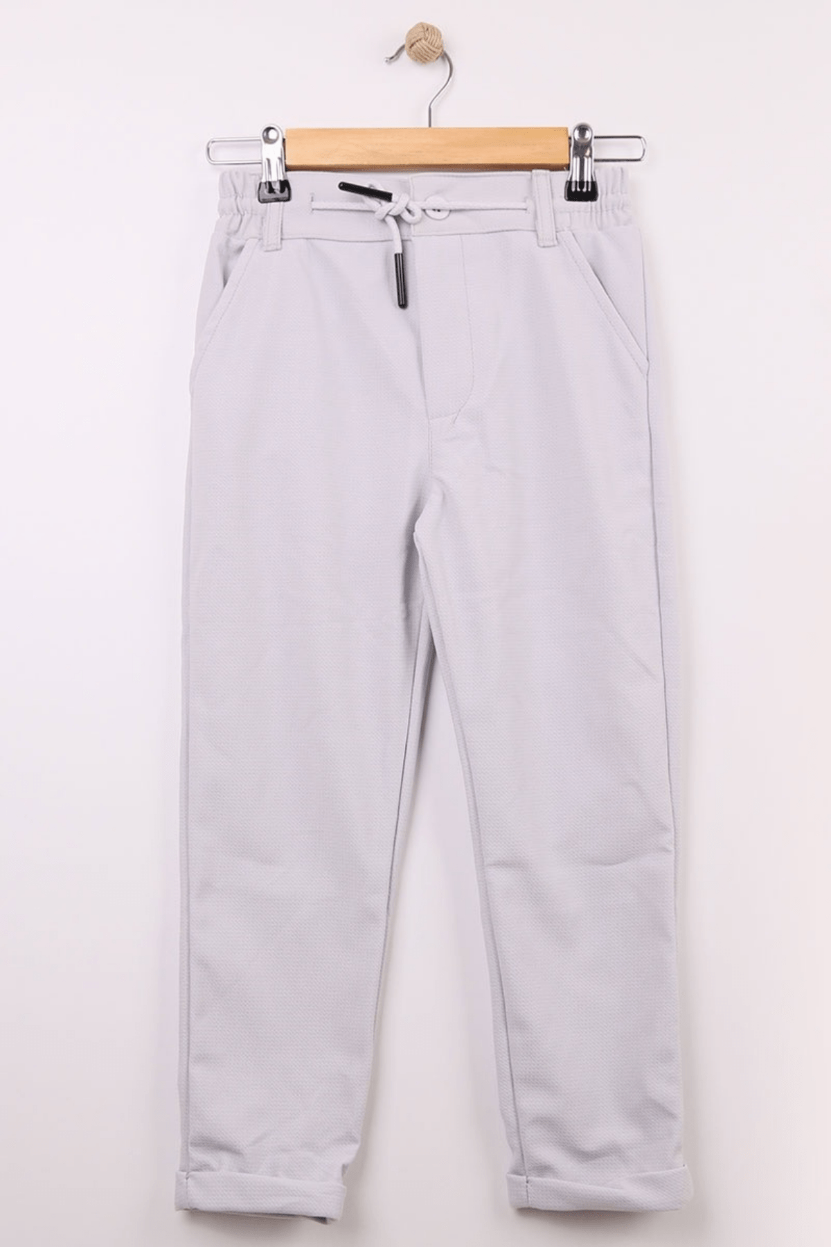 7-11 Yaş Double Paça Jogger Erkek Çocuk Pantolon Gri