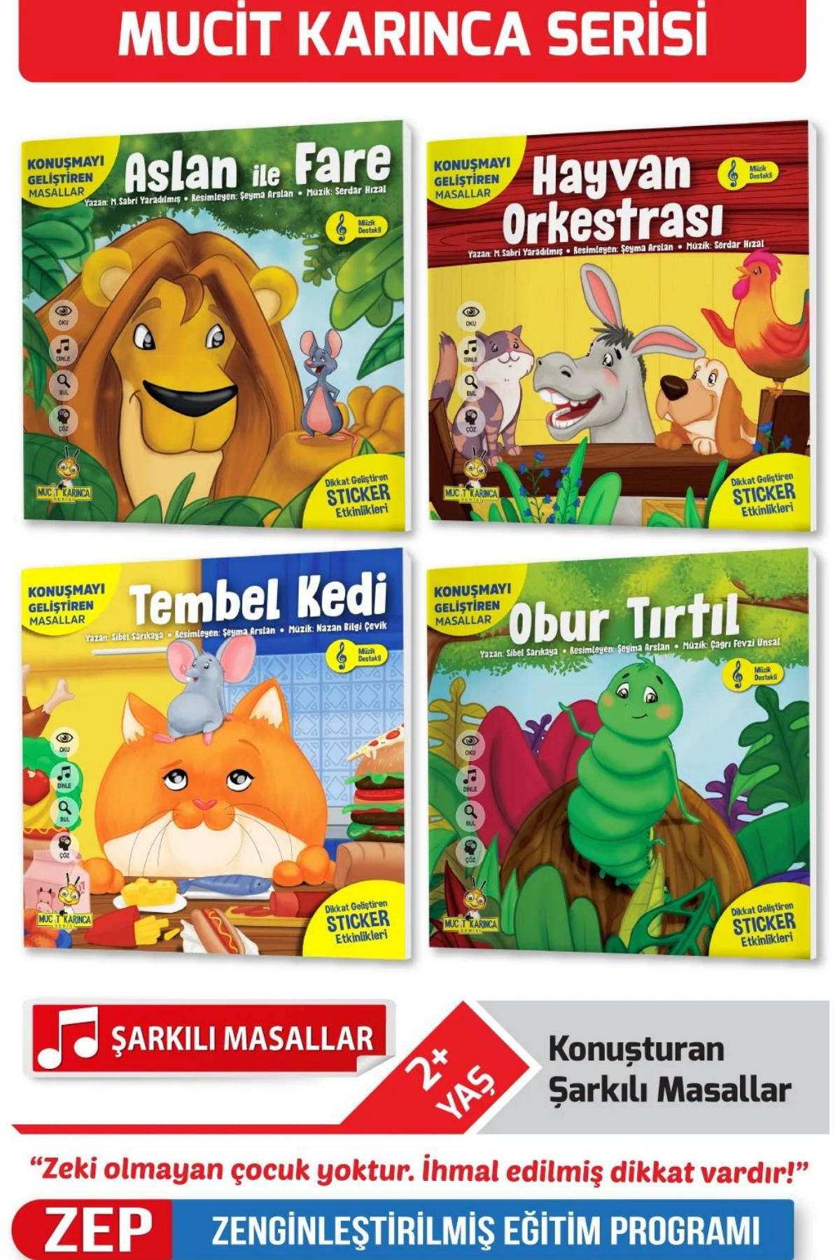 Konuşmayı Geliştiren Şarkılı Masallar Serisi (Müzik Destekli)