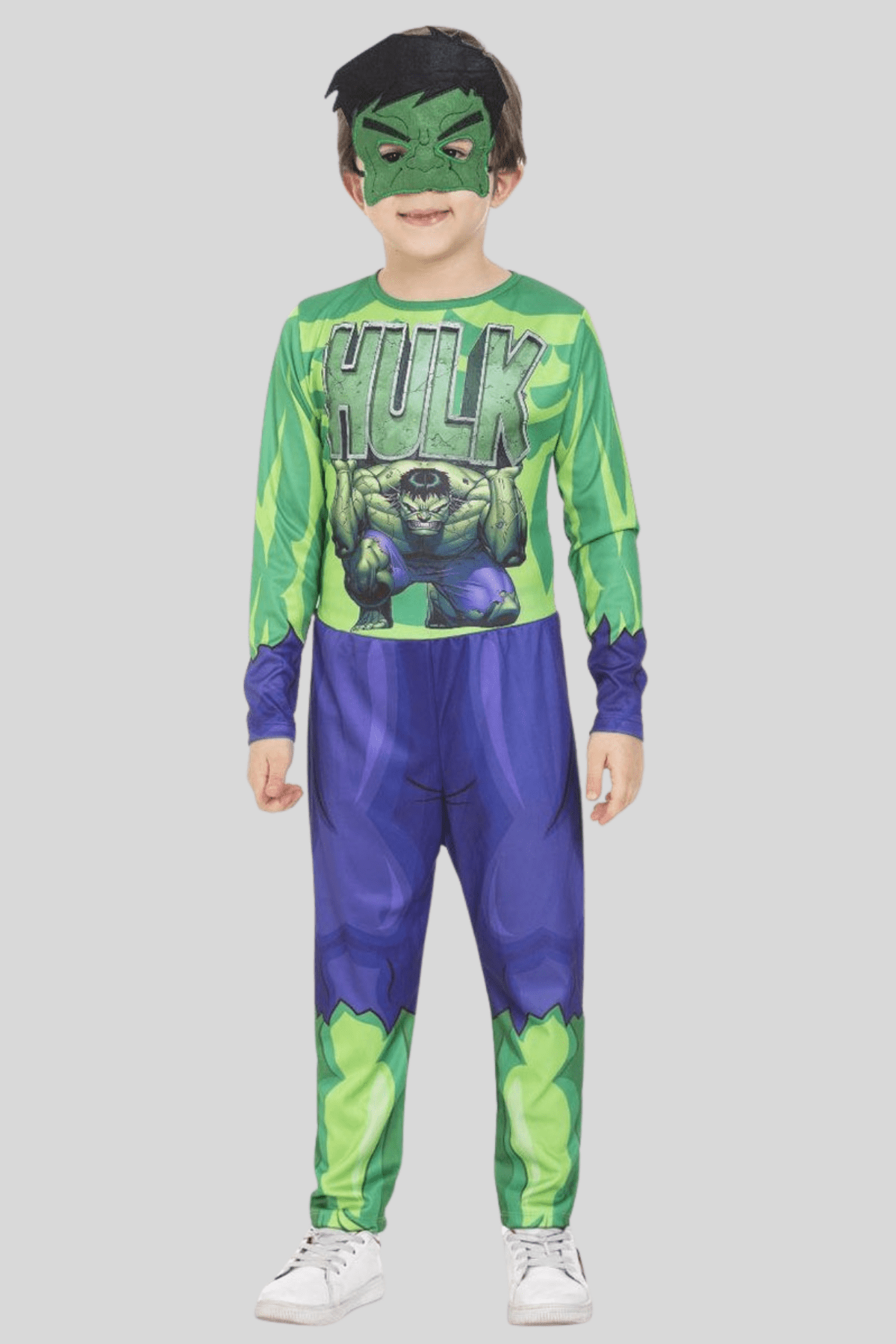 2-8 Yaş Hulk Çocuk Kostüm Yeşil