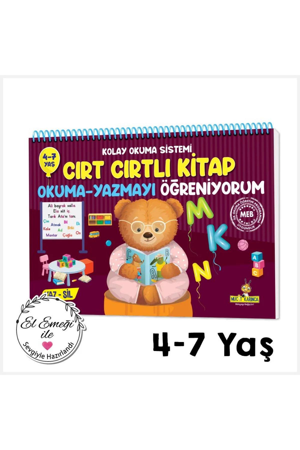 Cırt Cırtlı Kitap Okuma-Yazmayı Öğreniyorum – Kolay Okuma Sistemi