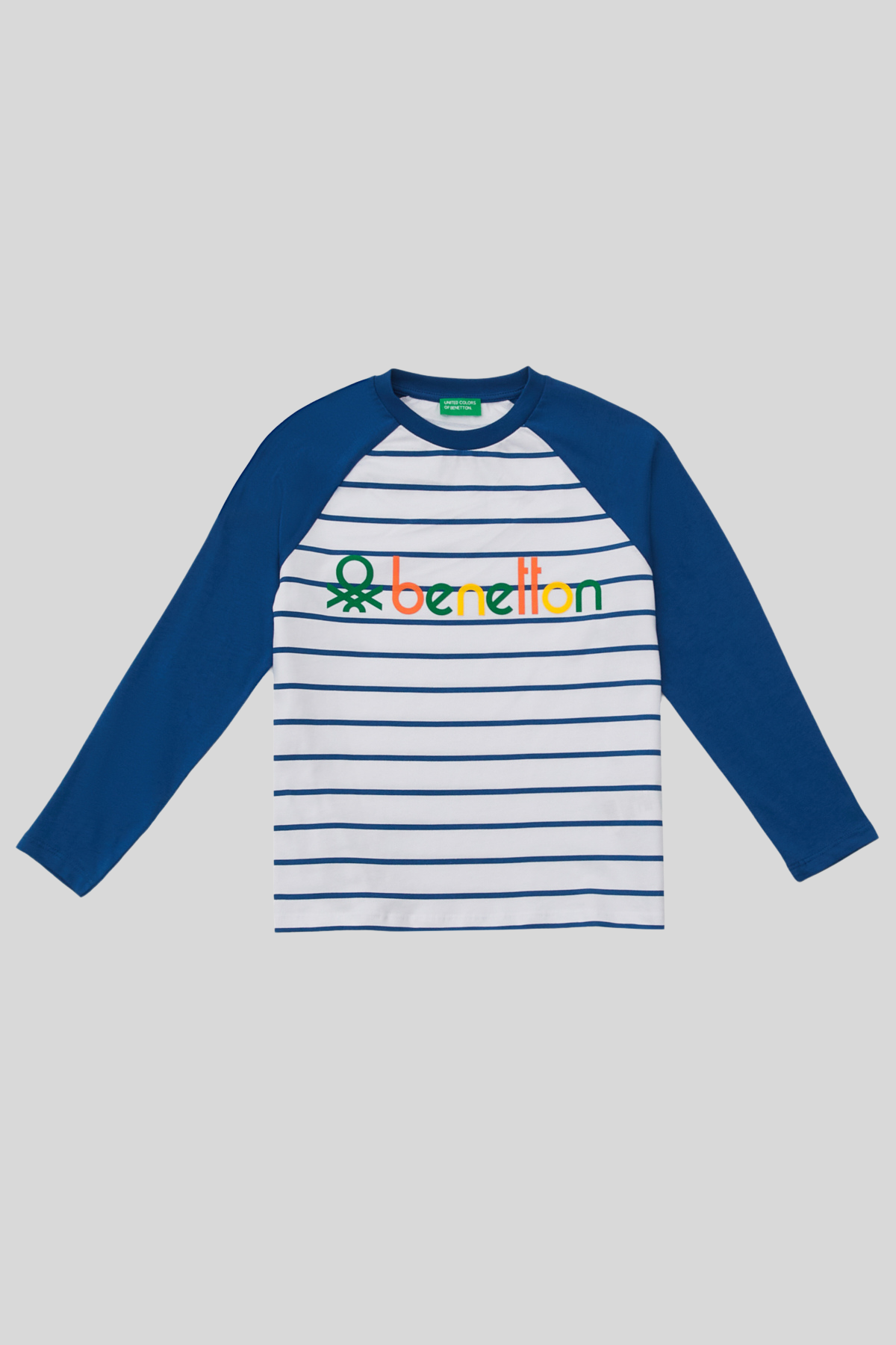 Benetton Erkek Çocuk Mavi Mix Çizgili T-shirt