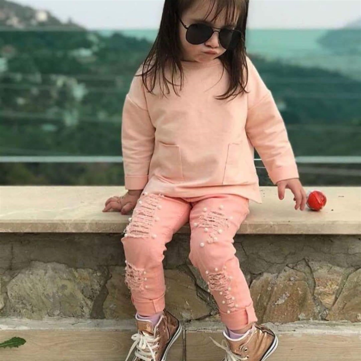İNCİ DETAY PANTOLONLU TAKIM