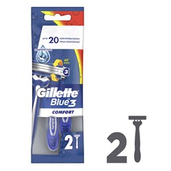 Gillette Blue3 Comfort Kullan At Tıraş Bıçağı 2li