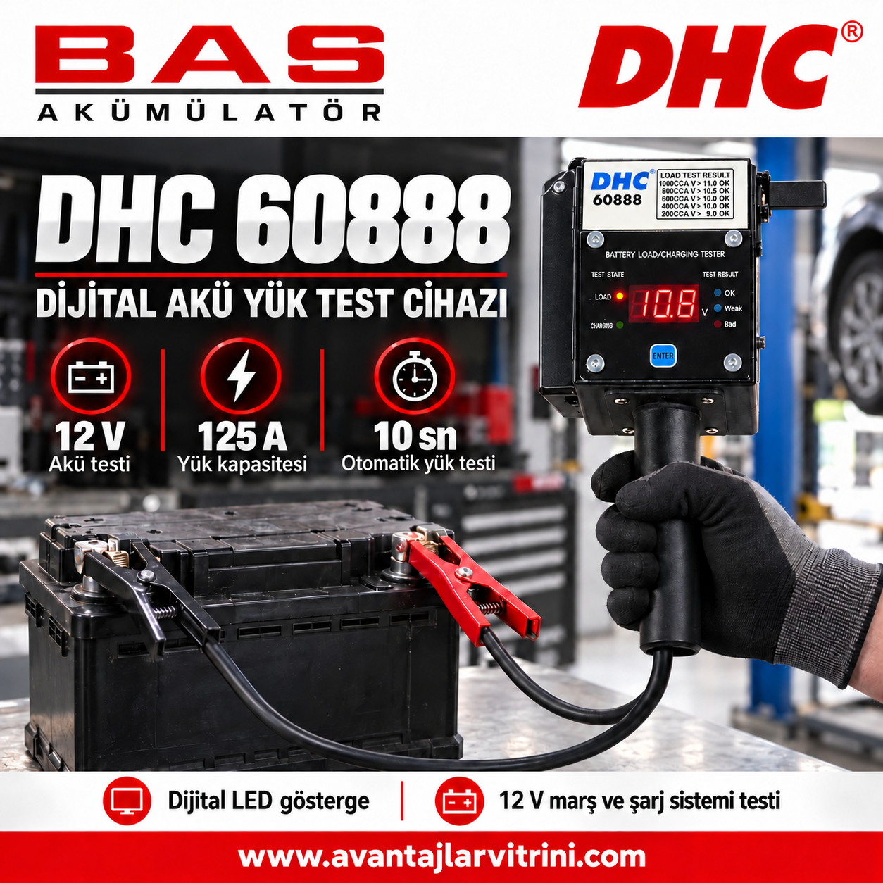 DHC 60888 Akü Test Cihazı
