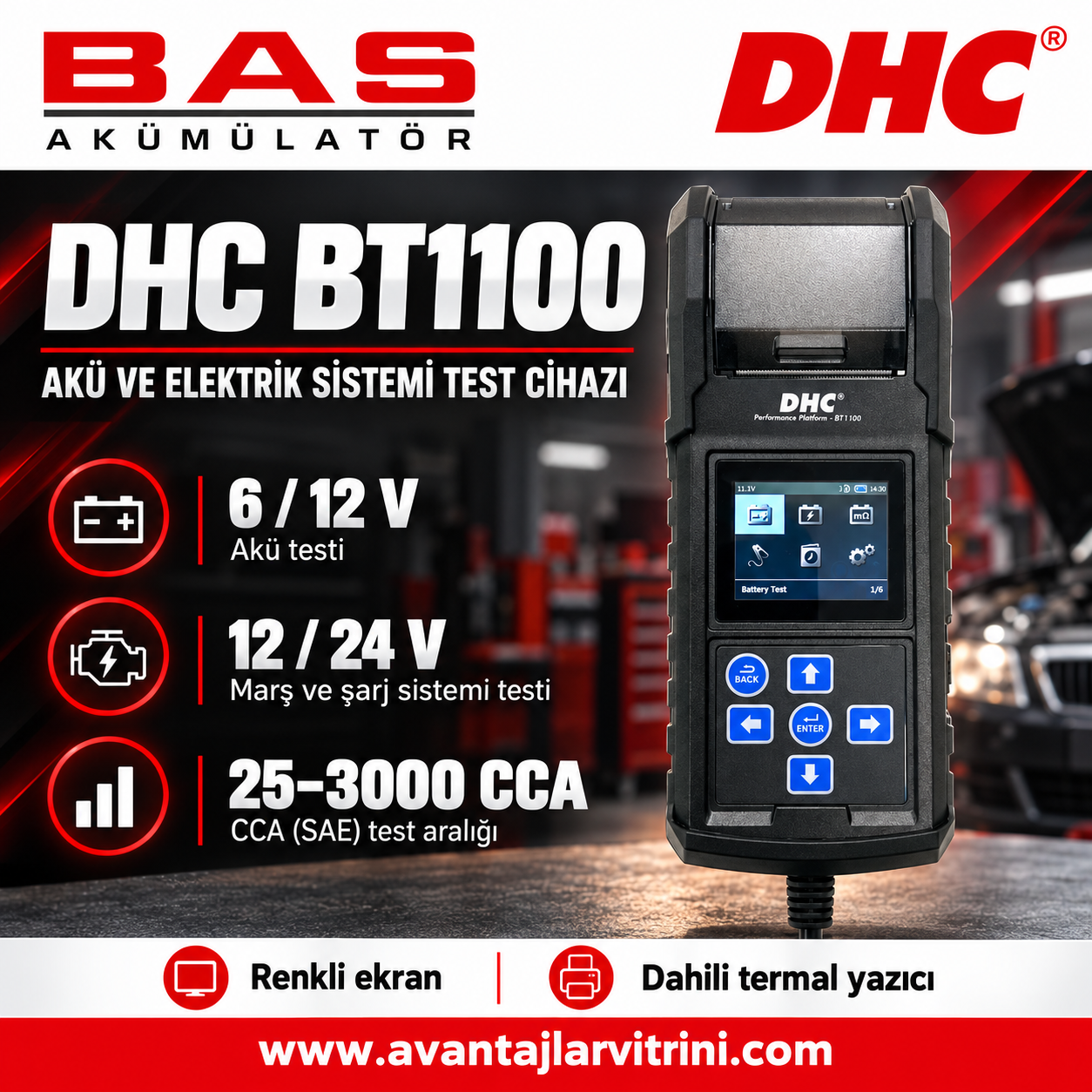 DHC BT1100 CCA Test Cihazı