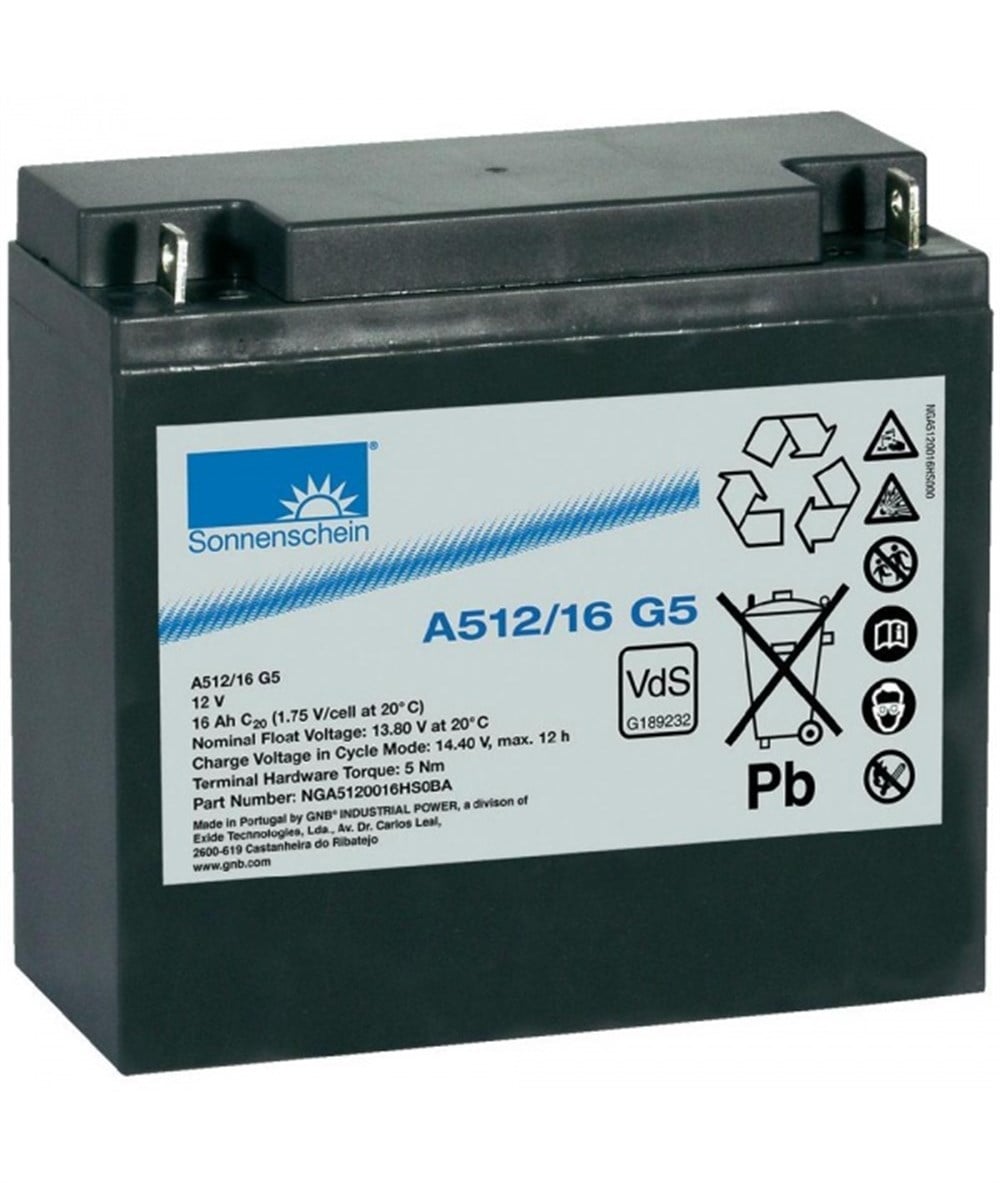 Sonnenschein A512/16G5 - 12V 16 Ah Akü