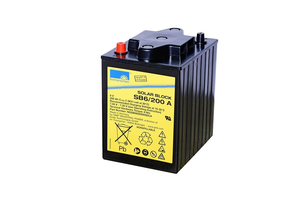 Sonnenschein SB 6/200 A - 6V 200 Ah Akü