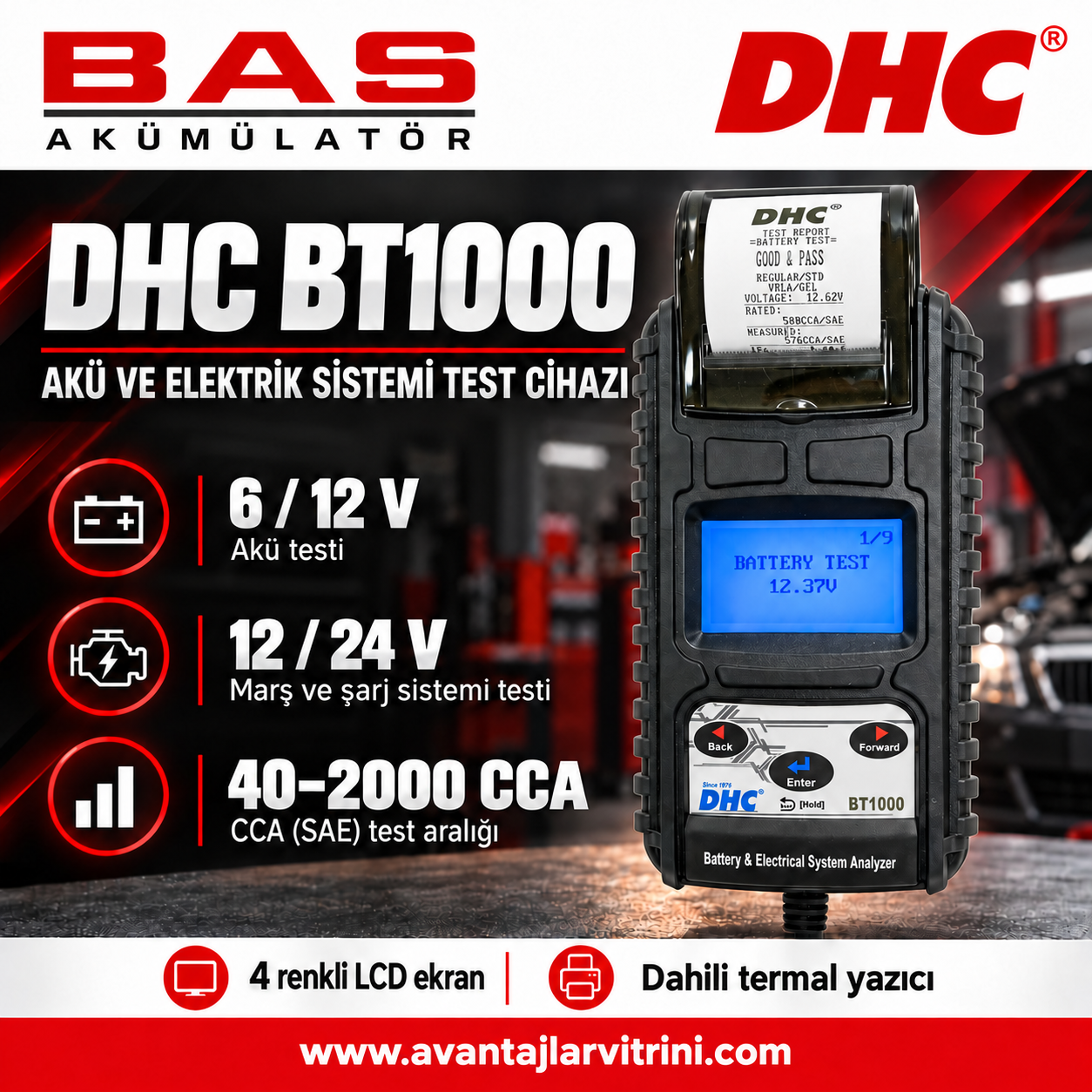 DHC BT1000 CCA Test Cihazı