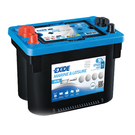 Exide Dual AGM EP450 - 12V 50 Ah Dual AGM Akü