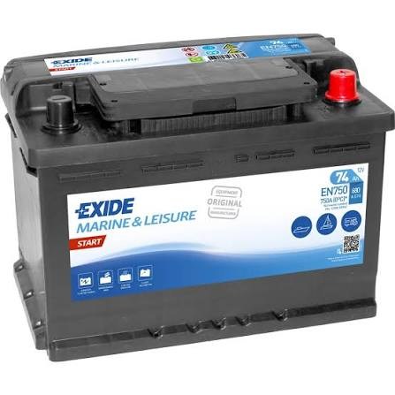 Exide Marin Start EN750 - 12V 74 Ah Akü 