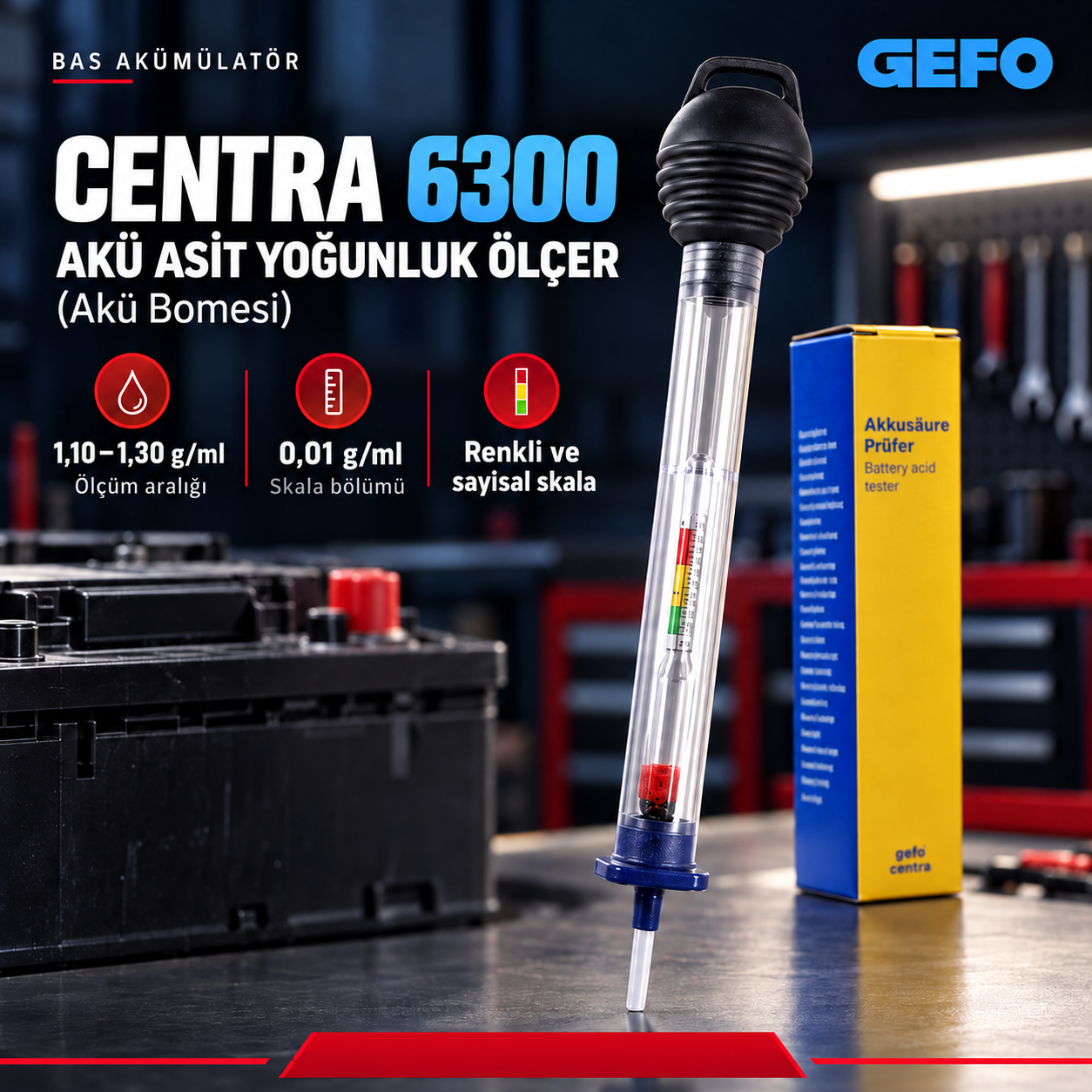 GEFO Centra 6300 Akü Bomesi
