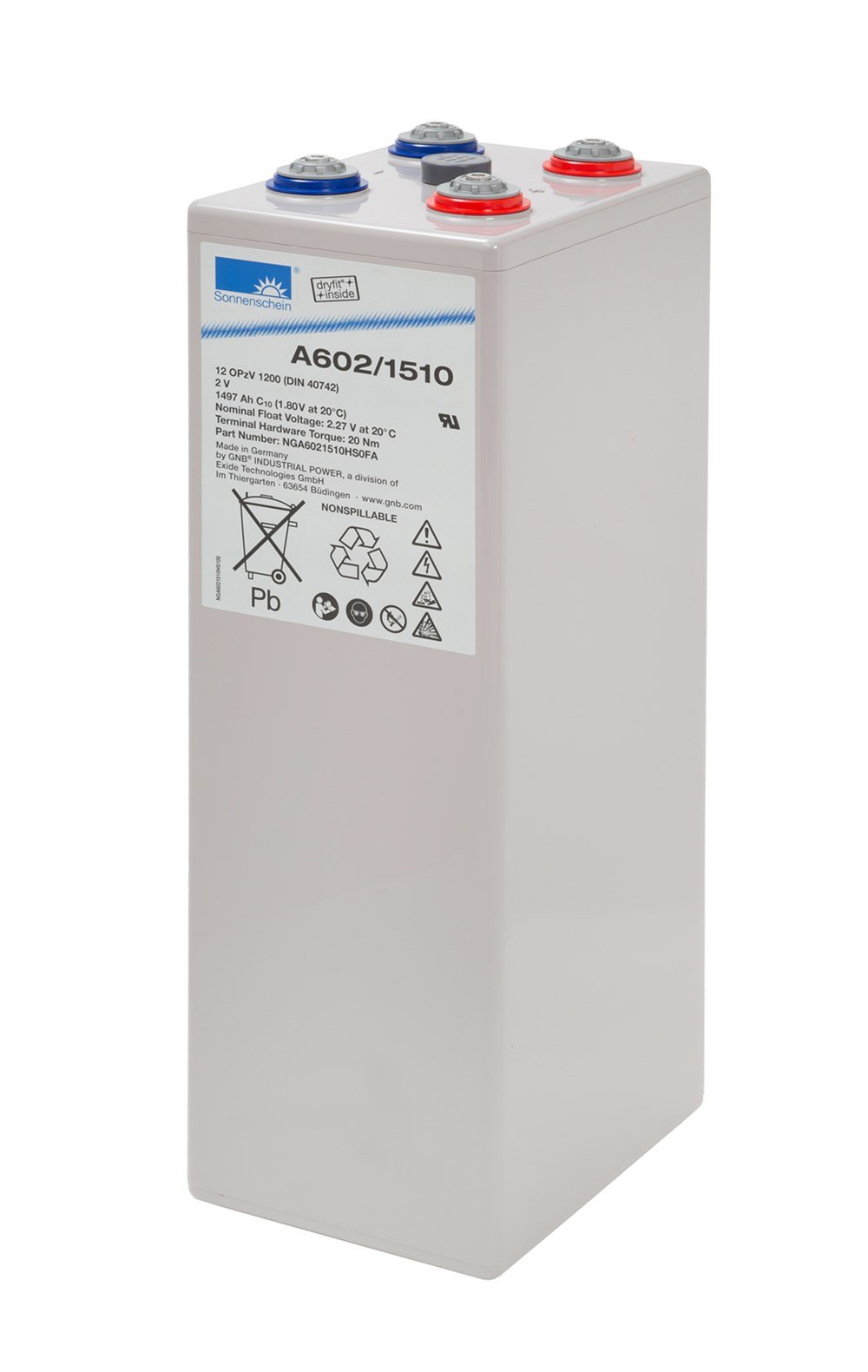 Sonnenschein A602/1510 - 2V 1497 Ah Akü