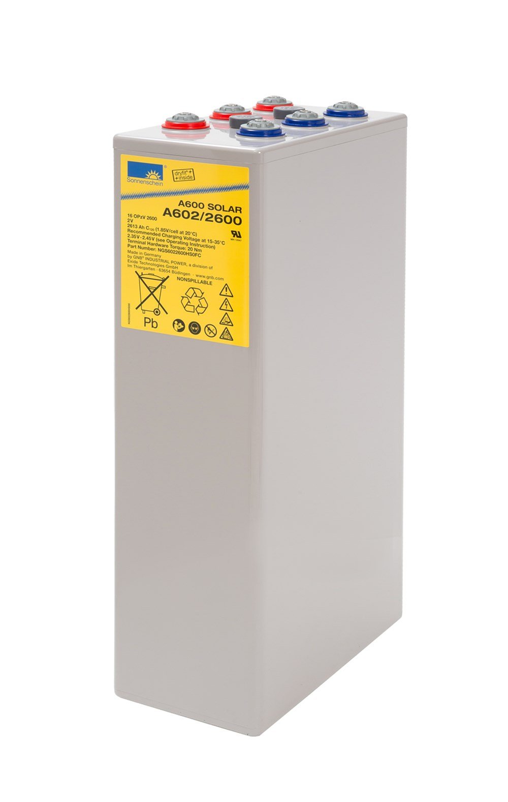 Sonnenschein A602/2600 SOLAR - 2V 2613 Ah Akü
