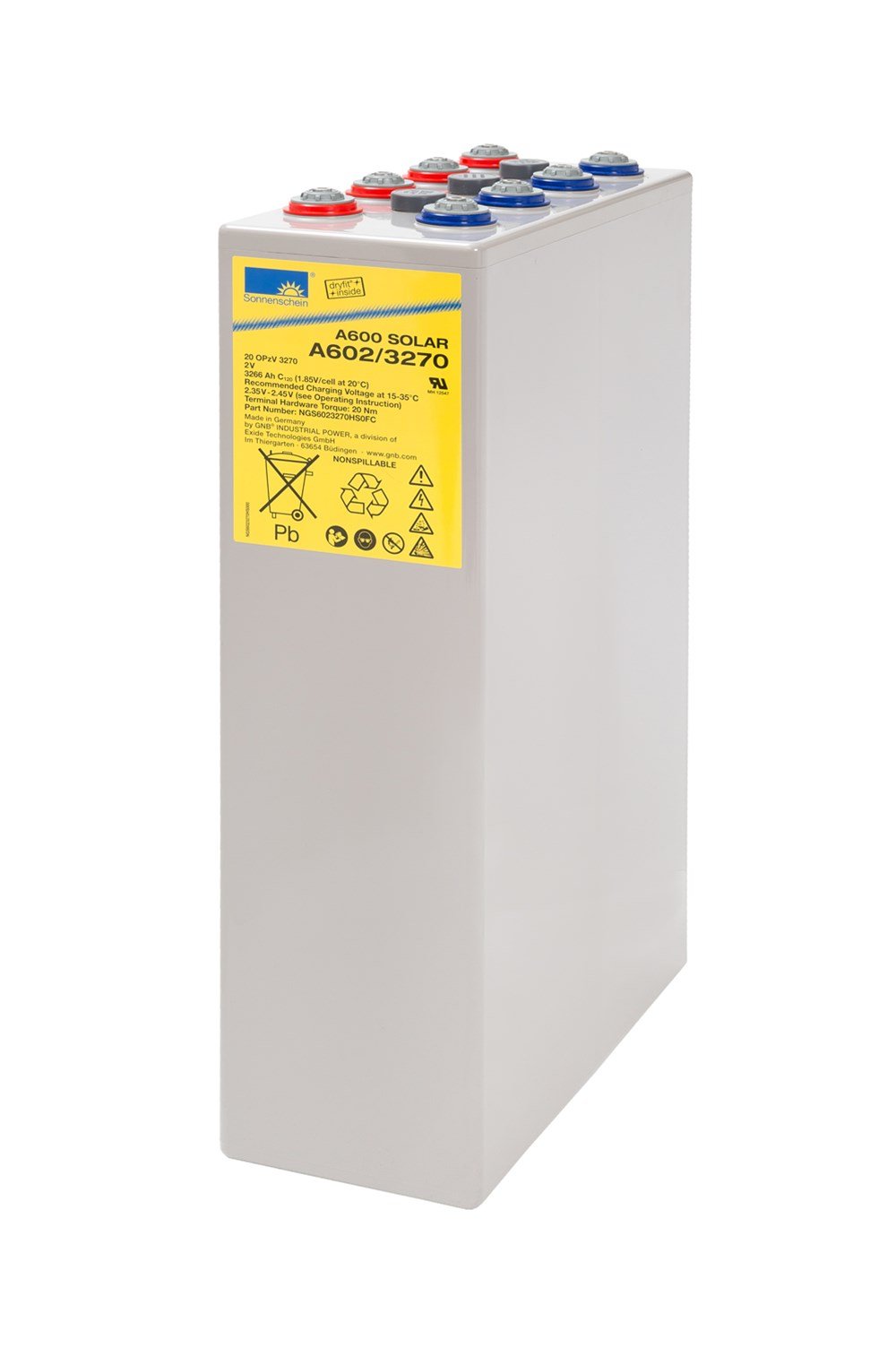 Sonnenschein A602/3270 SOLAR - 2V 3266 Ah Akü