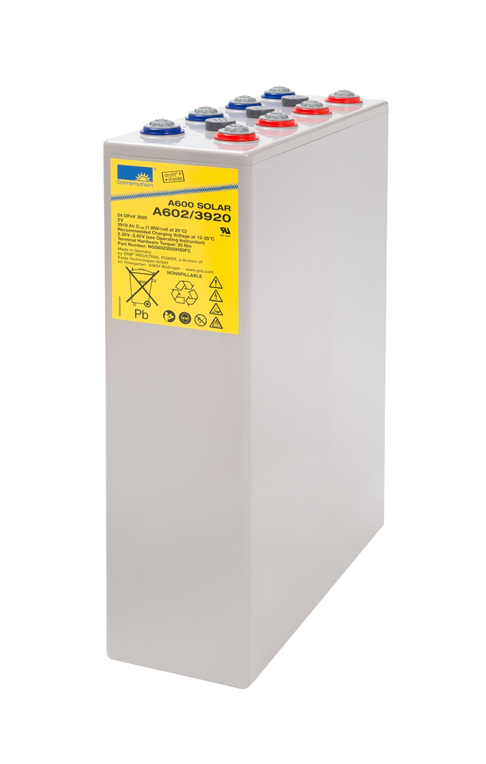 Sonnenschein A602/3920 SOLAR - 2V 3919 Ah Akü