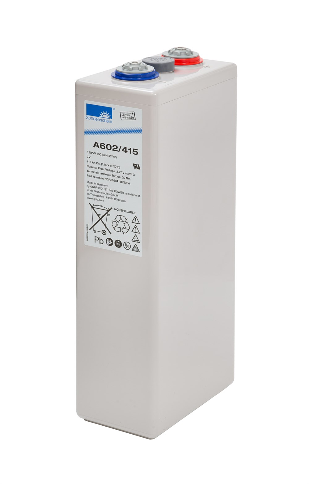 Sonnenschein A602/415 - 2V 416 Ah Akü