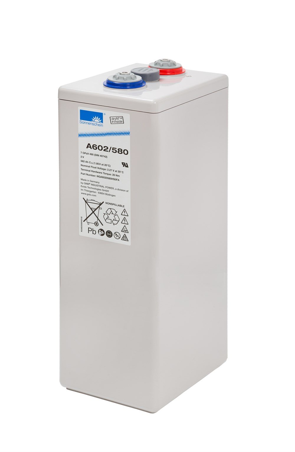 Sonnenschein A602/580 - 2V 582 Ah Akü