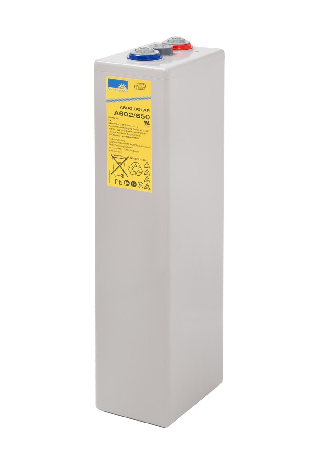 Sonnenschein A602/850 SOLAR - 2V 845 Ah Akü